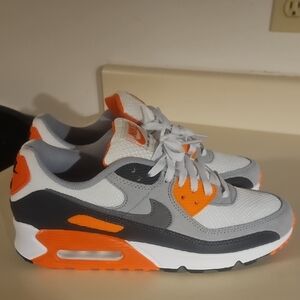 Nike Gray And Orange Air Max